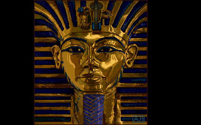 King Tut - DeluxePaint Demo Image, an Amiga Image by Electronic Arts