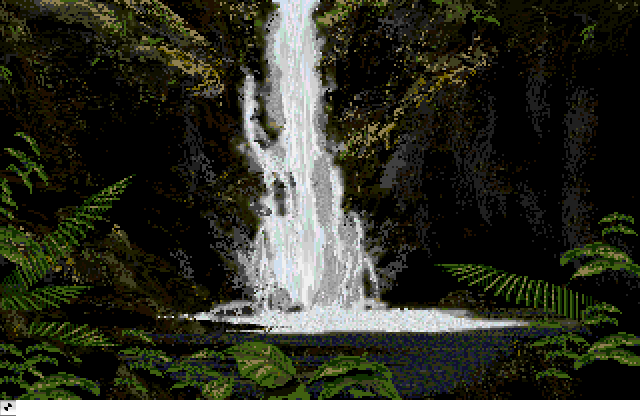 Waterfall - DeluxePaint Demo Image, an Amiga Animation by Electronic Arts
